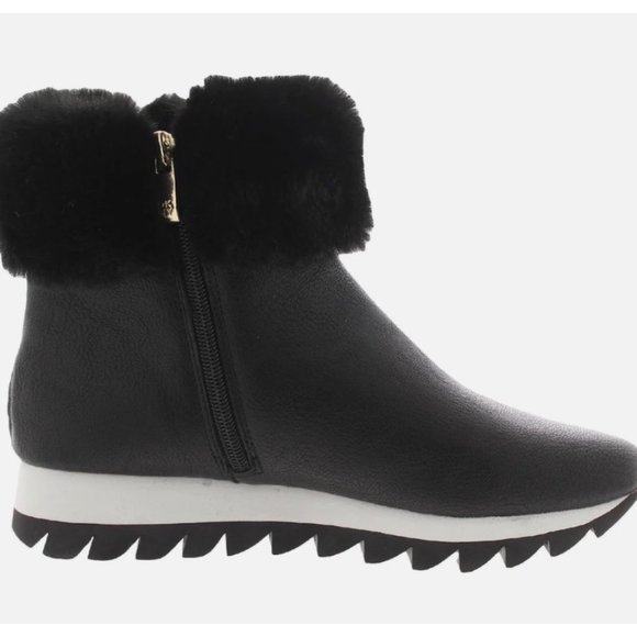 DKNY Womens Al Faux Leather Cold Weather Ankle Boots Black Size 6 New In Box - Picture 3 of 4